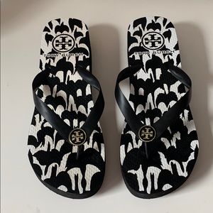 Authentic Tory Burch Platform Flip Flops
